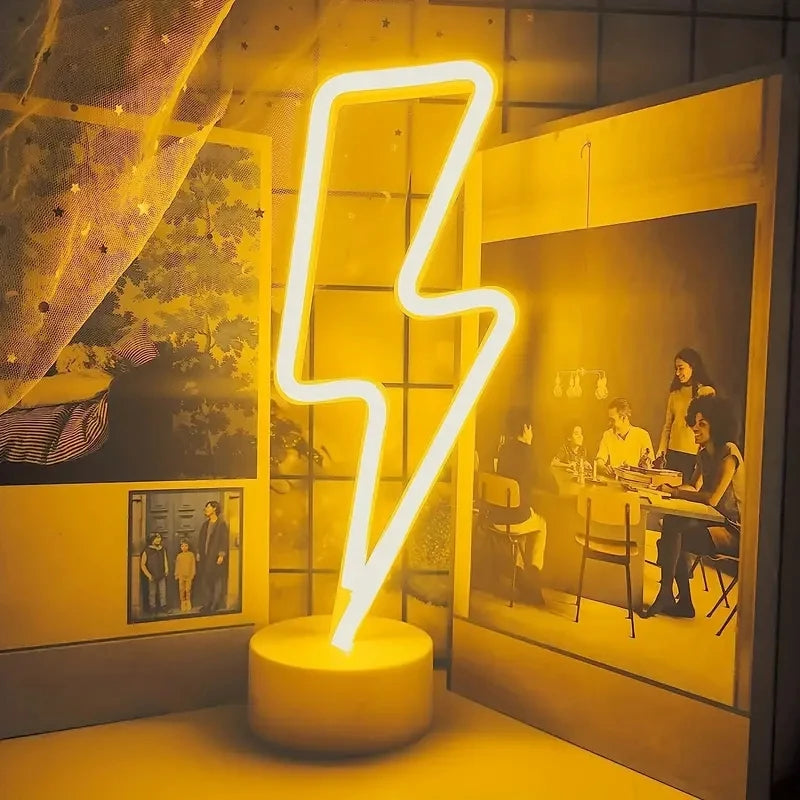 Neon Lightning Lamp