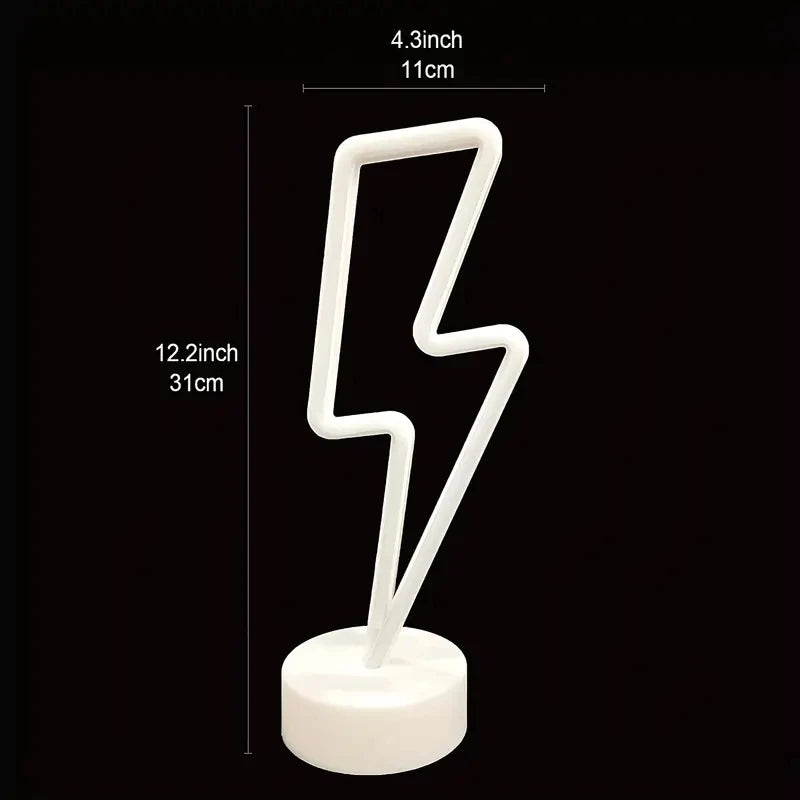 Neon Lightning Lamp