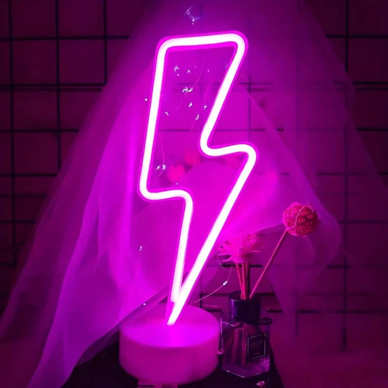 Neon Lightning Lamp