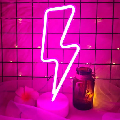 Neon Lightning Lamp