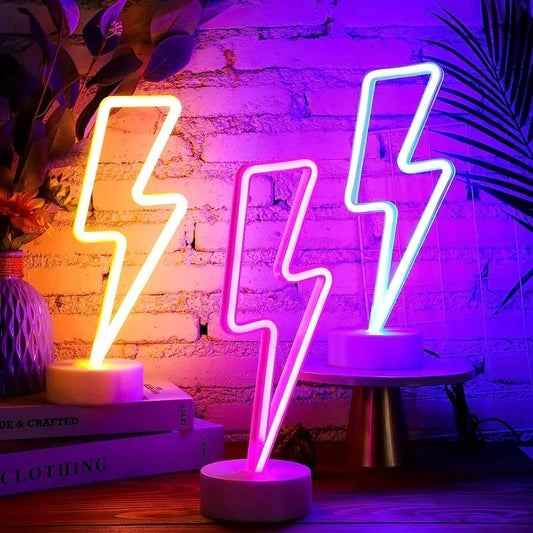 Neon Lightning Lamp
